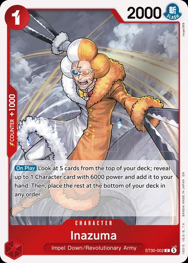 Inazuma (002) (Full Art) One Piece card