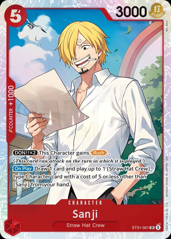 Sanji One Piece card