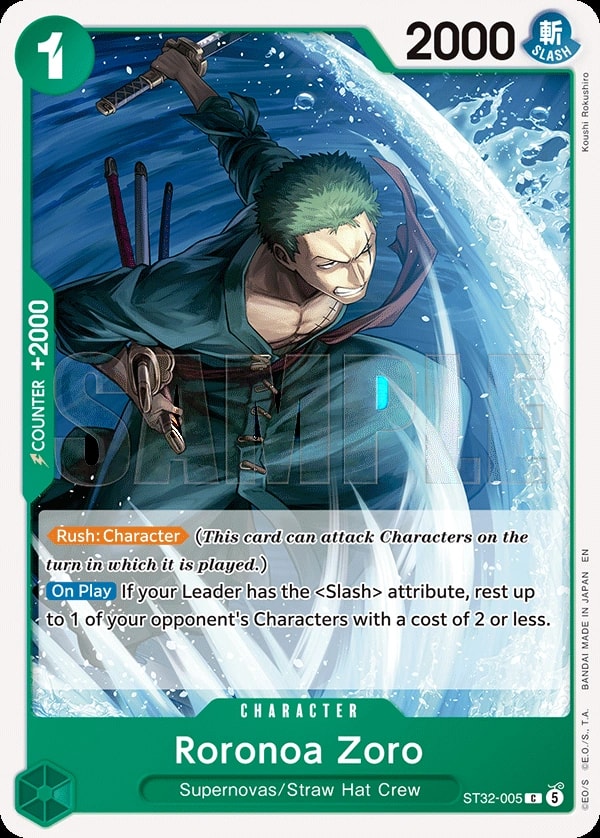 Roronoa Zoro One Piece card