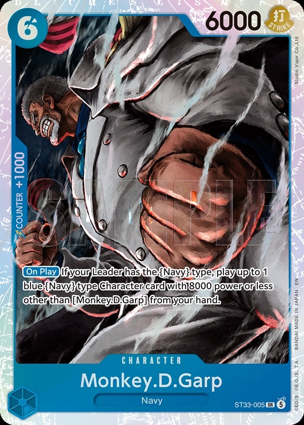 Monkey.D.Garp One Piece card