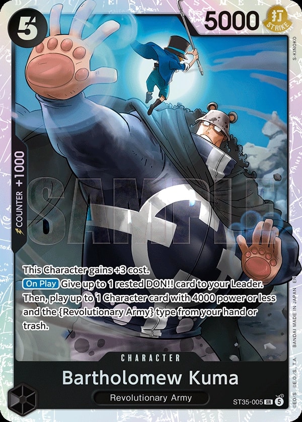 Bartholomew Kuma One Piece card